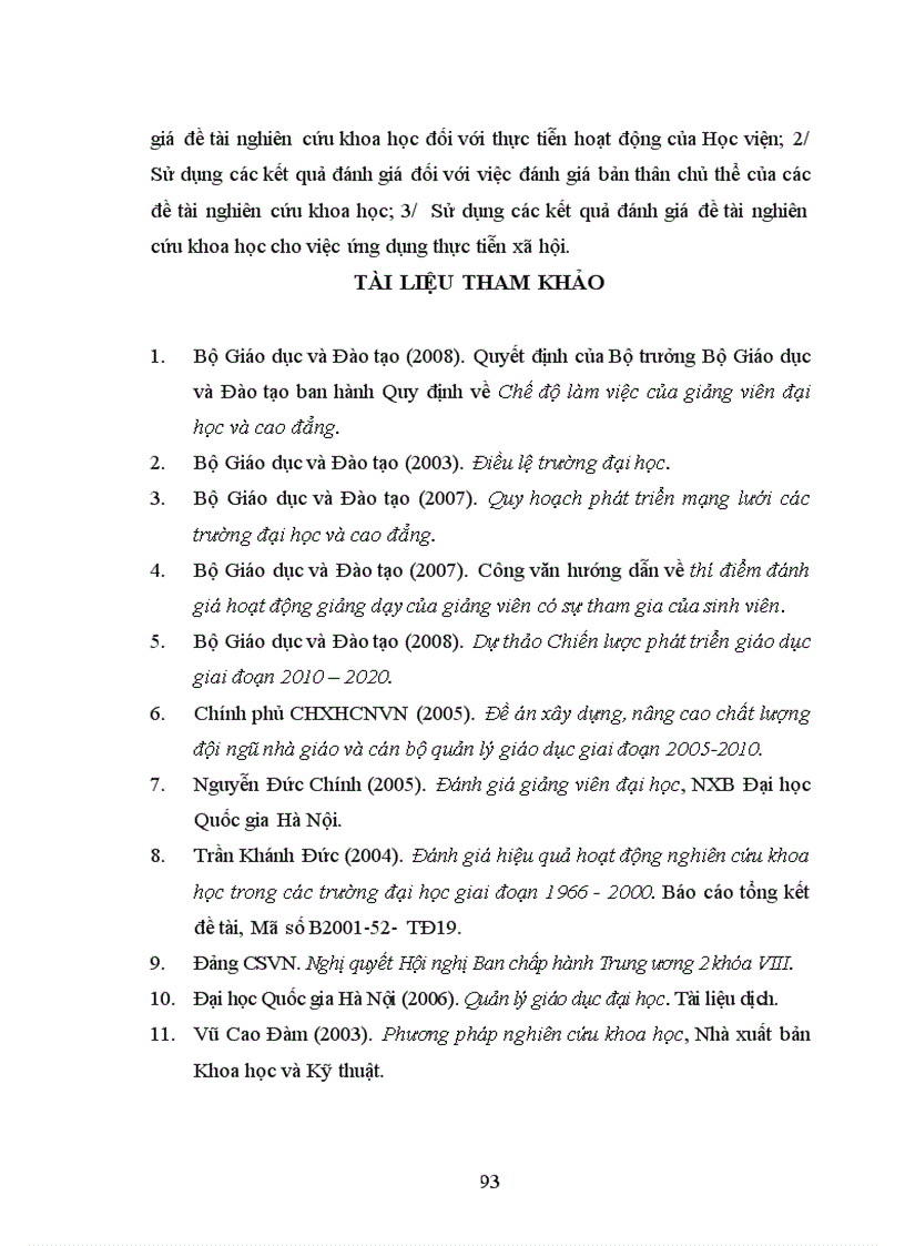 image for page Thực trạng đánh giá hoạt động nghiên cứu khoa học của giảng viên Học viện Hành chính