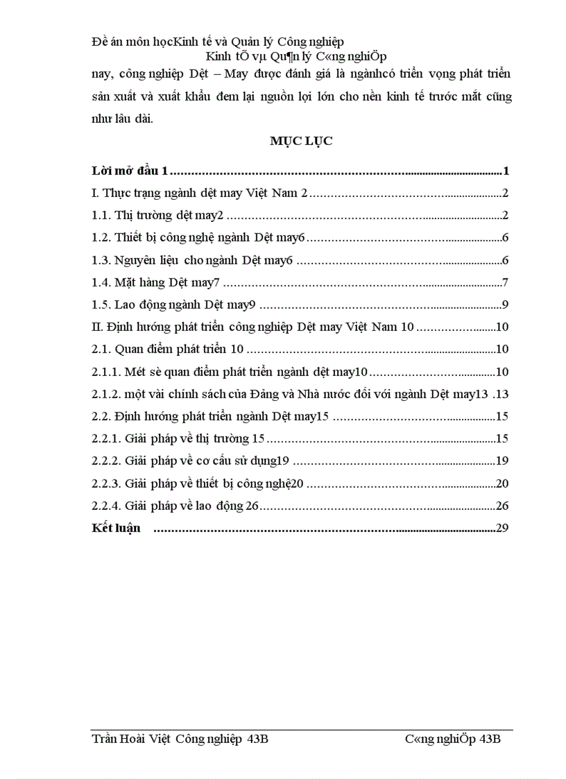 image for page Ngành Dệt May Việt Nam trên con đường hội nhập