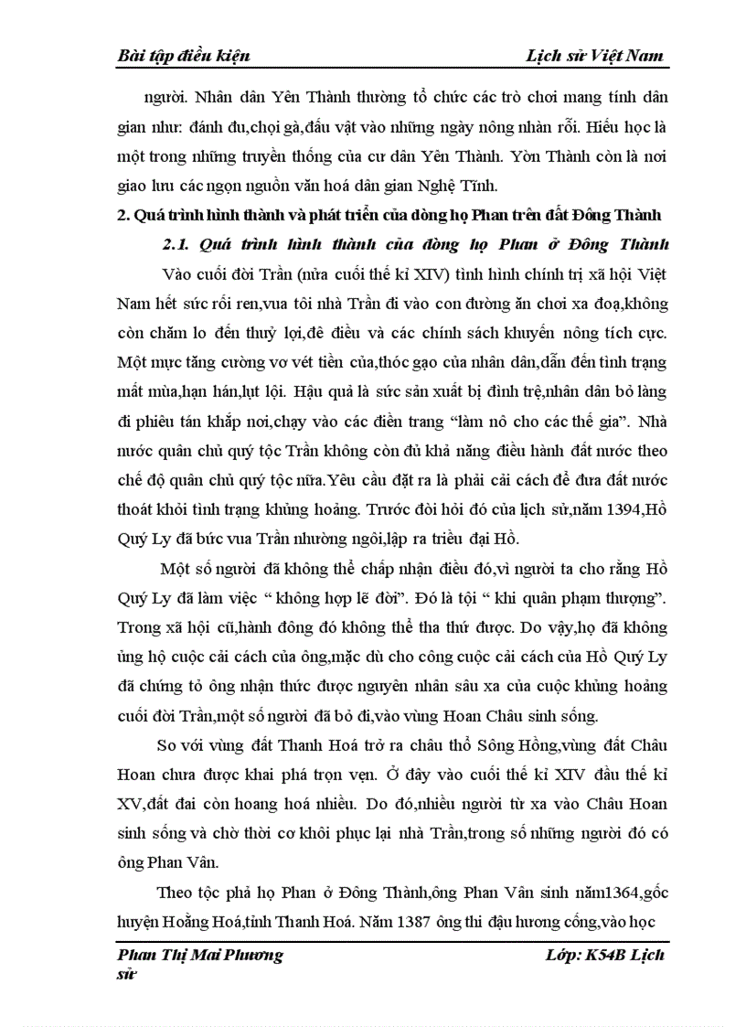 image for page Tìm hiểu về dòng họ Phan trên đất Đông Thành Yên Thành Nghệ An từ thế kỉ XV đến thế kỉ XX 1