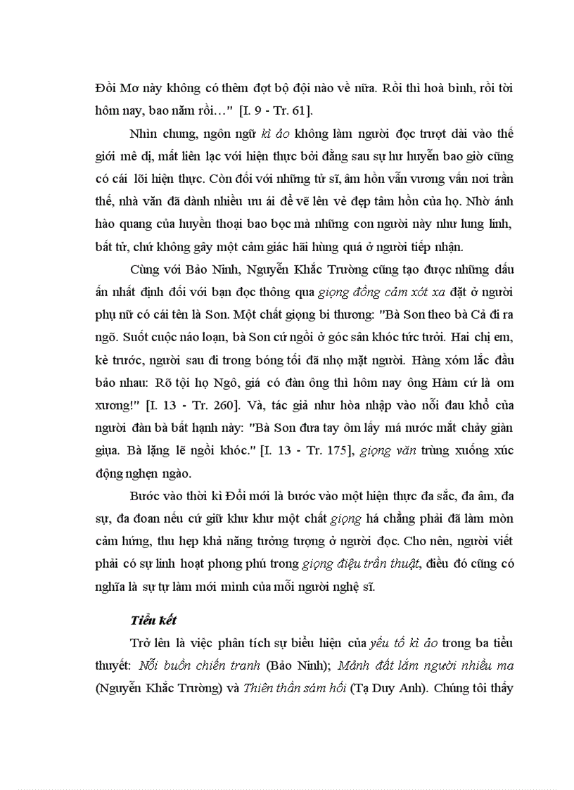 image for page Yếu tố kì ảo trong tiểu thuyết Việt Nam đương đại