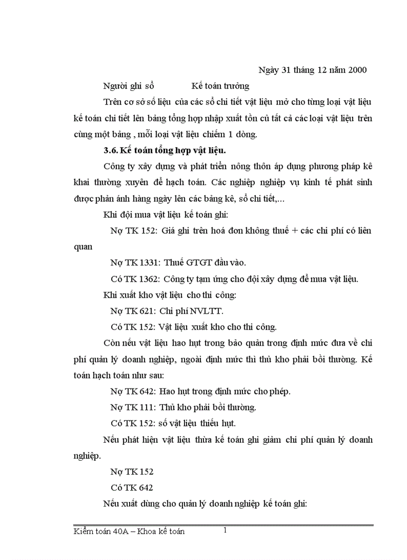 image for page Tổ chức hạch toán vật tư ở công ty xây dựng và phát triển nông thôn 1