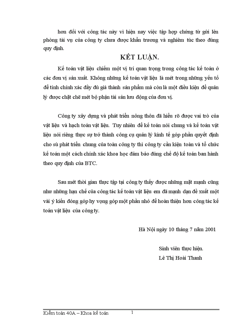 image for page Tổ chức hạch toán vật tư ở công ty xây dựng và phát triển nông thôn 1