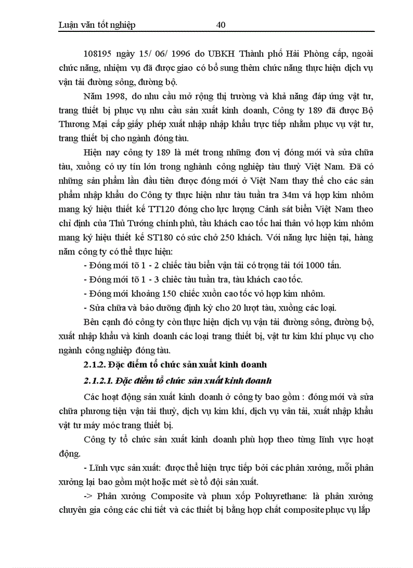 image for page Hoàn thiện công tác kế toán tập hợp chi phí sản xuất và tính giá thành sản phẩm tại công ty 189 Bộ Quốc Phòng 1