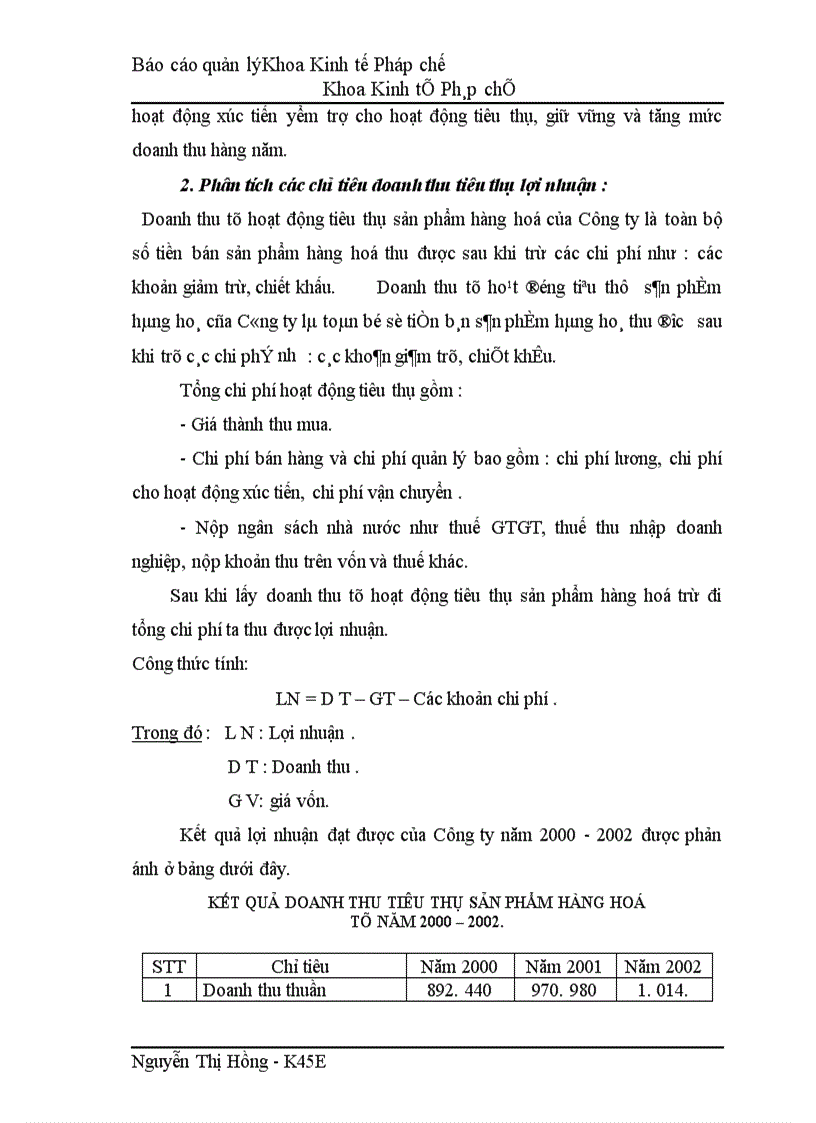 image for page Tổ chức công tác quản lý tiêu thụ sản phẩm hàng hoá tại Công ty Thương Mại XNK Hà Nội 1