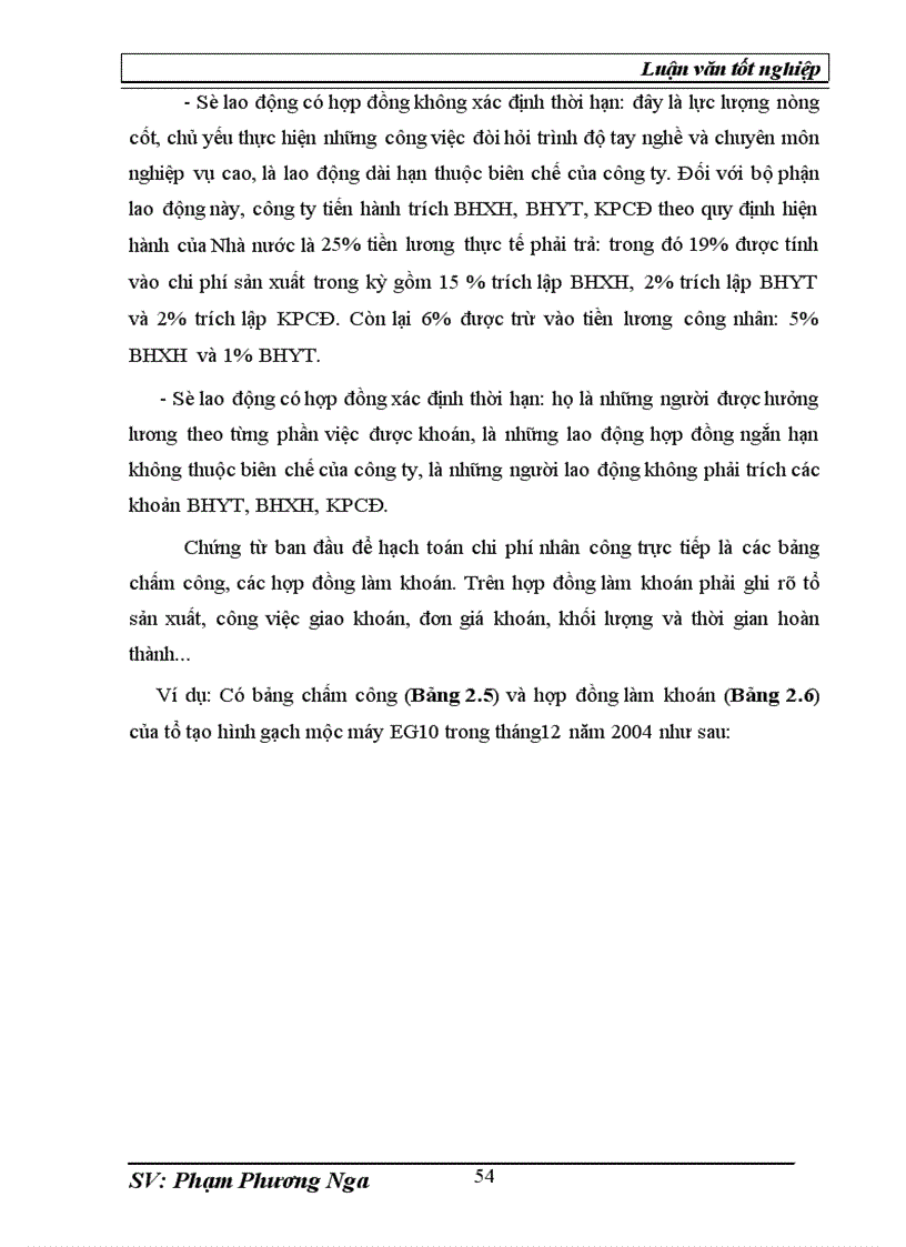 image for page Tổ chức kế toán chi phí và tính giá thành sản phẩm gạch tại công ty cổ phần vật liệu xây dựng và xây lắp Ngọc Lý Bắc Giang