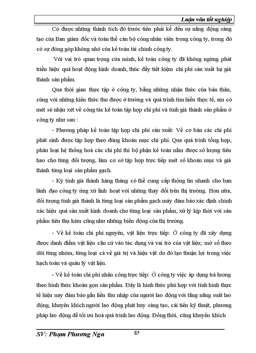 image for page Tổ chức kế toán chi phí và tính giá thành sản phẩm gạch tại công ty cổ phần vật liệu xây dựng và xây lắp Ngọc Lý Bắc Giang