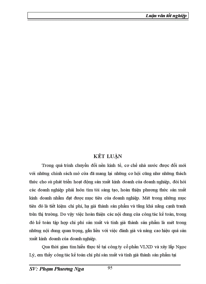 image for page Tổ chức kế toán chi phí và tính giá thành sản phẩm gạch tại công ty cổ phần vật liệu xây dựng và xây lắp Ngọc Lý Bắc Giang