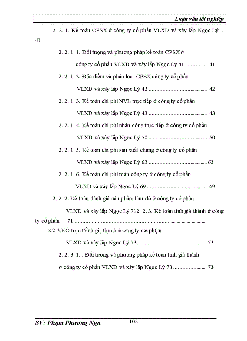 image for page Tổ chức kế toán chi phí và tính giá thành sản phẩm gạch tại công ty cổ phần vật liệu xây dựng và xây lắp Ngọc Lý Bắc Giang