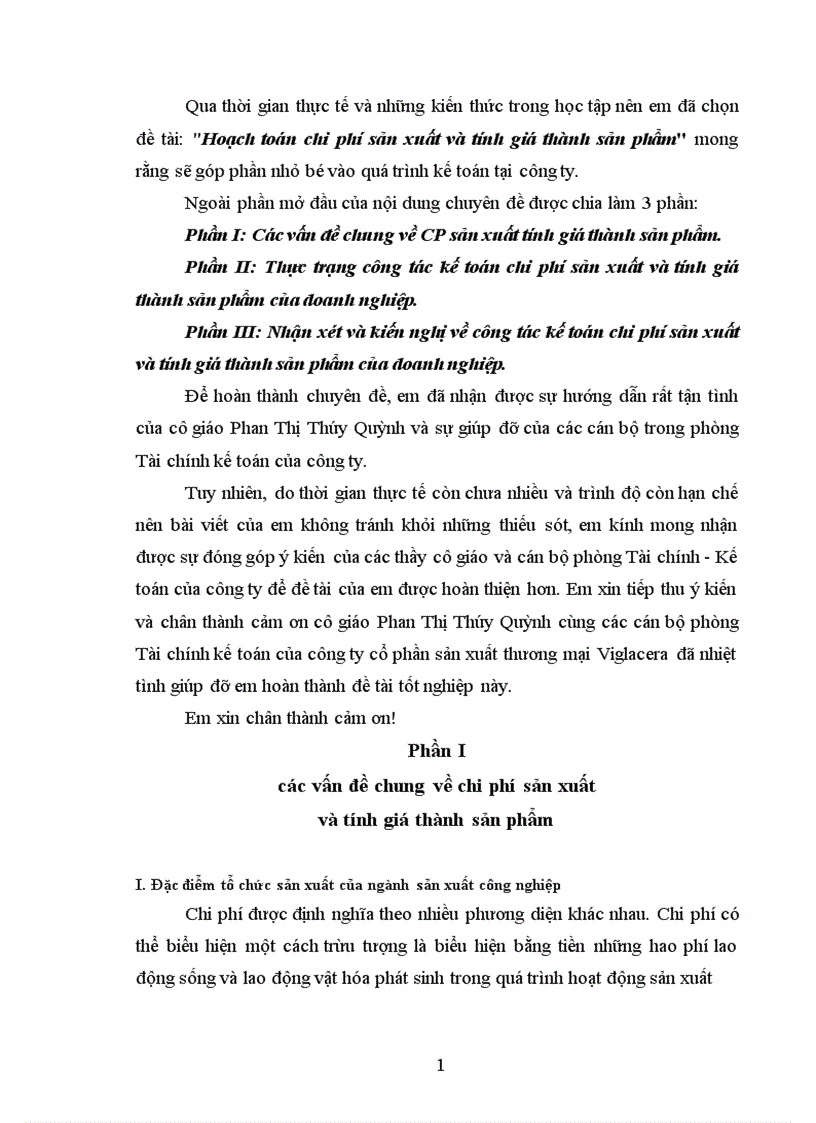 image for page Hoạch toán chi phí sản xuất và tính giá thành sản phẩm 1