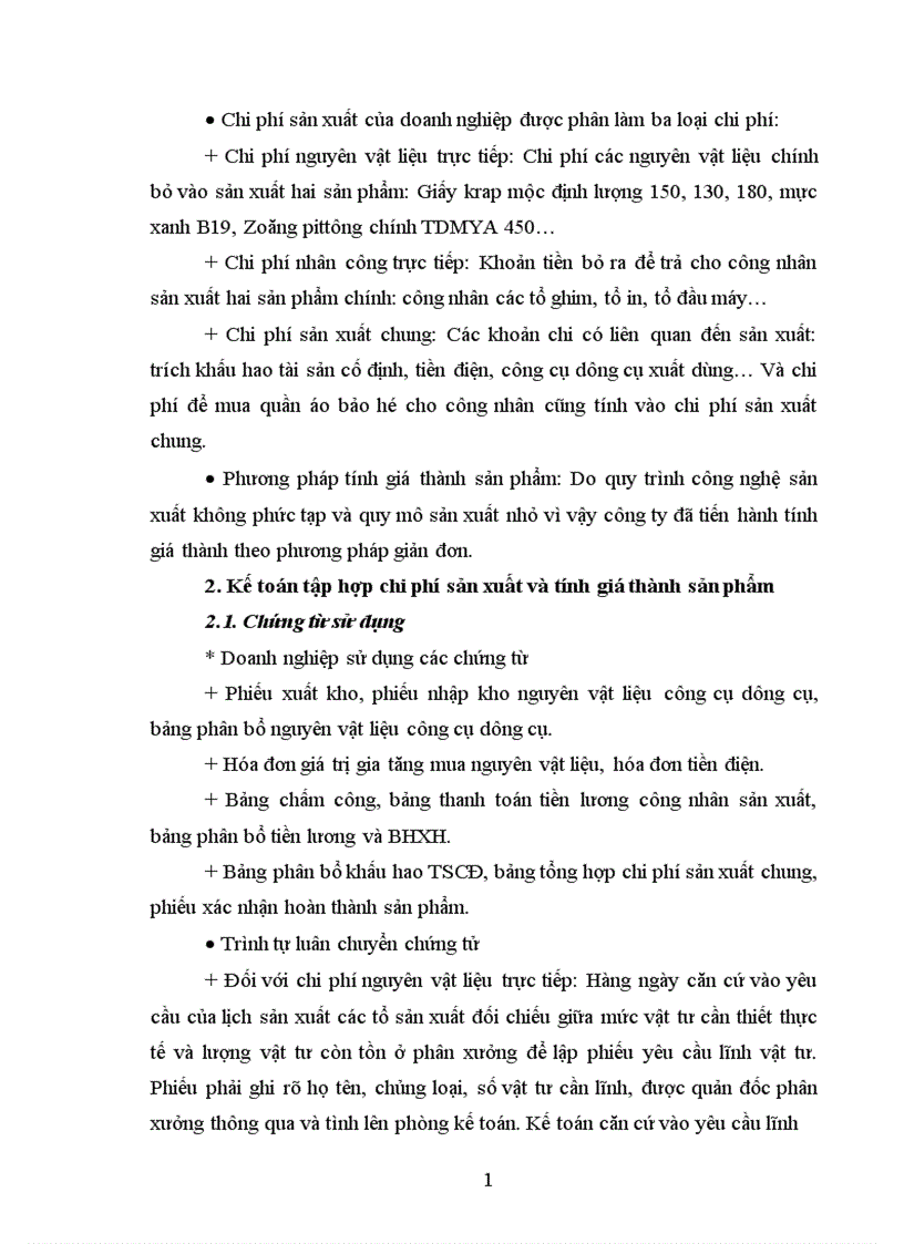 image for page Hoạch toán chi phí sản xuất và tính giá thành sản phẩm 1
