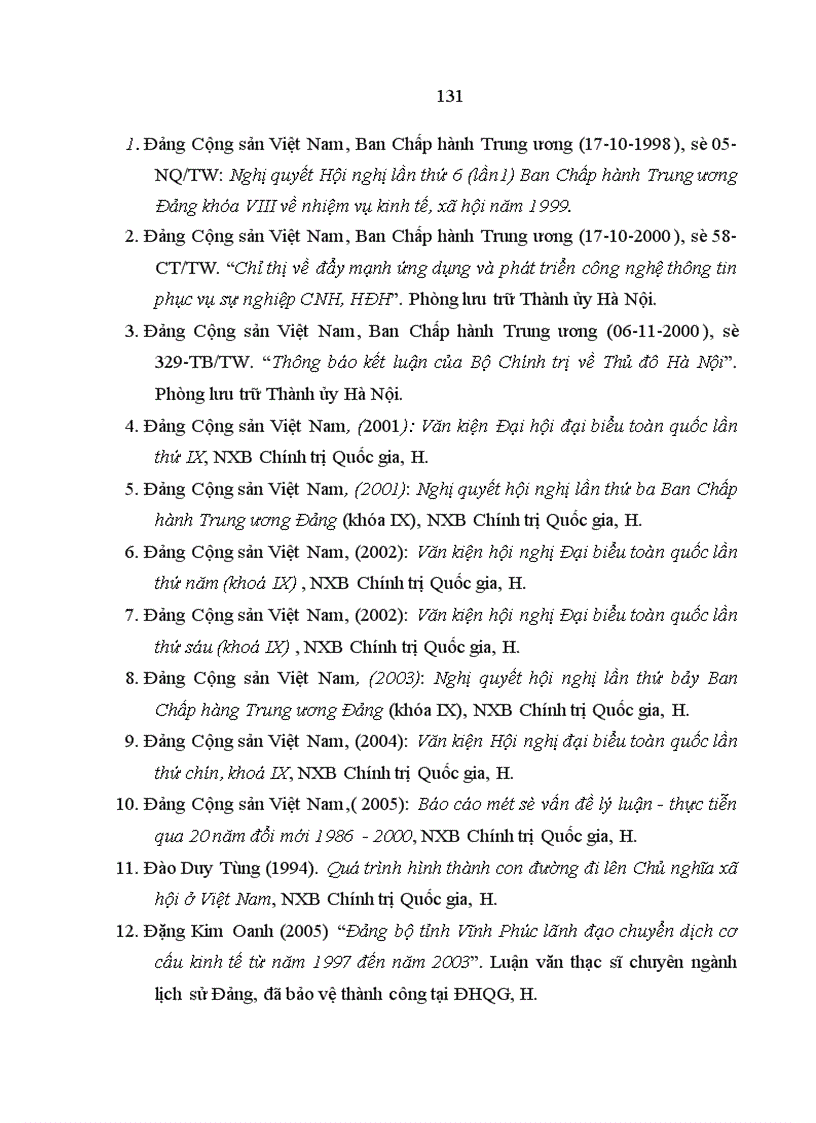 image for page Đảng bộ Thành phố Hà Nội lãnh đạo chuyển dịch cơ cấu kinh tế theo hướng công nghiệp hoá hiện đại hoá từ 1996 đến 2005