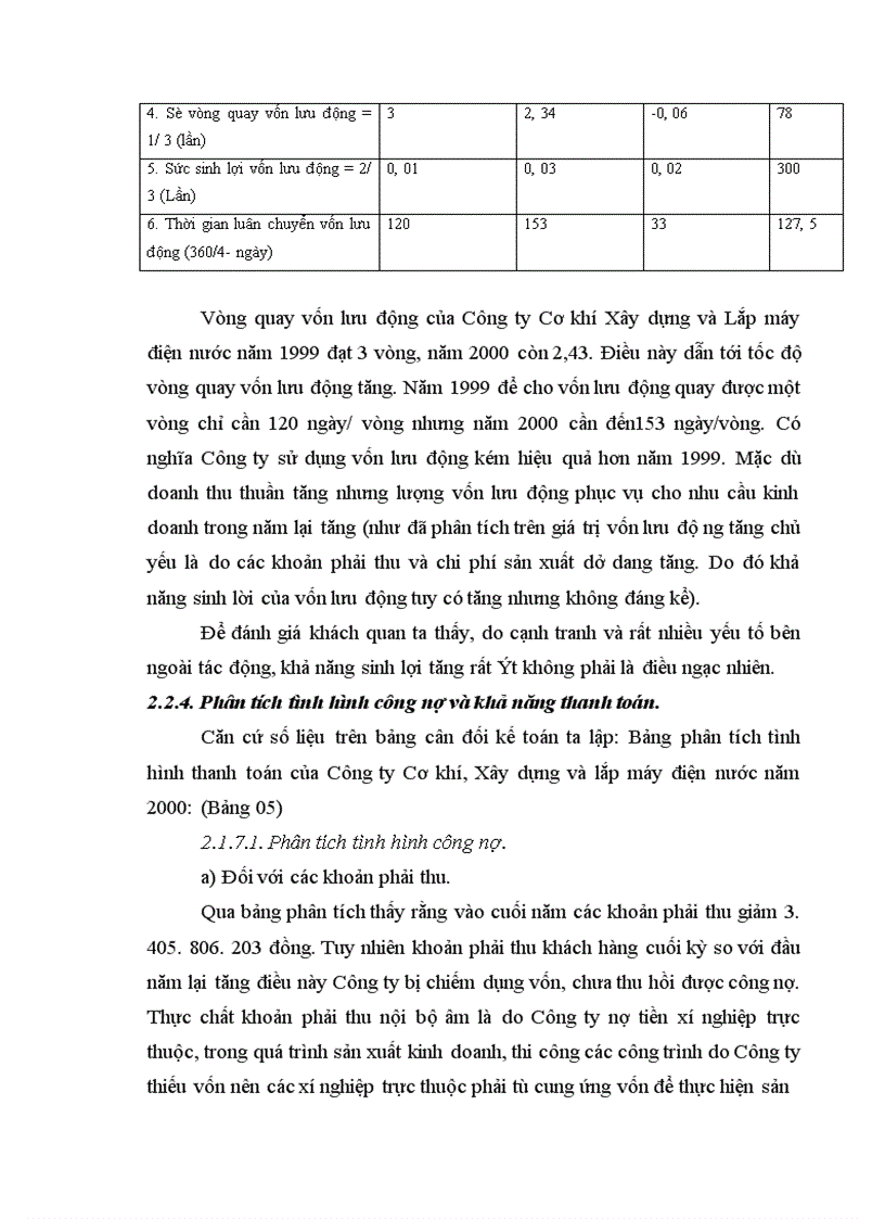 image for page Phân tích tình hình tài chính của Công ty Cơ khí Xây dựng và Lắp máy điện nước 1