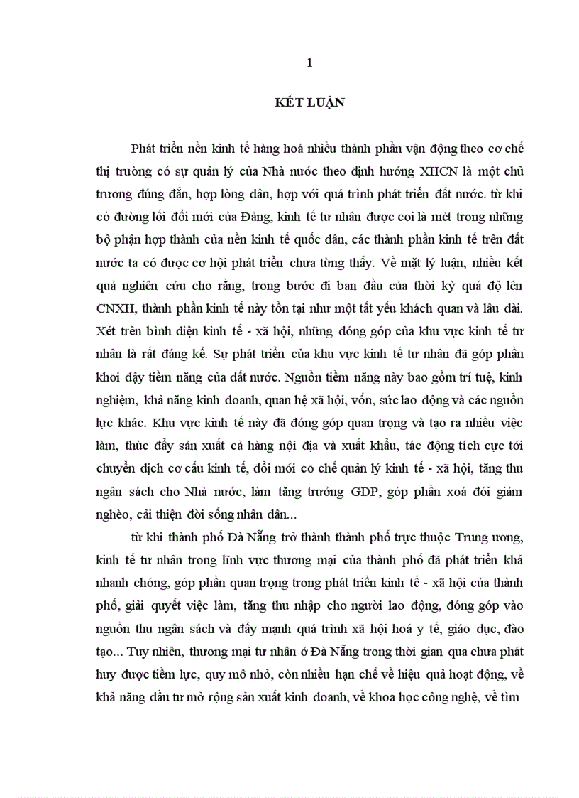 image for page Kinh tế tư nhân trong lĩnh vực thương mại ở thành phố Đà Nẵng