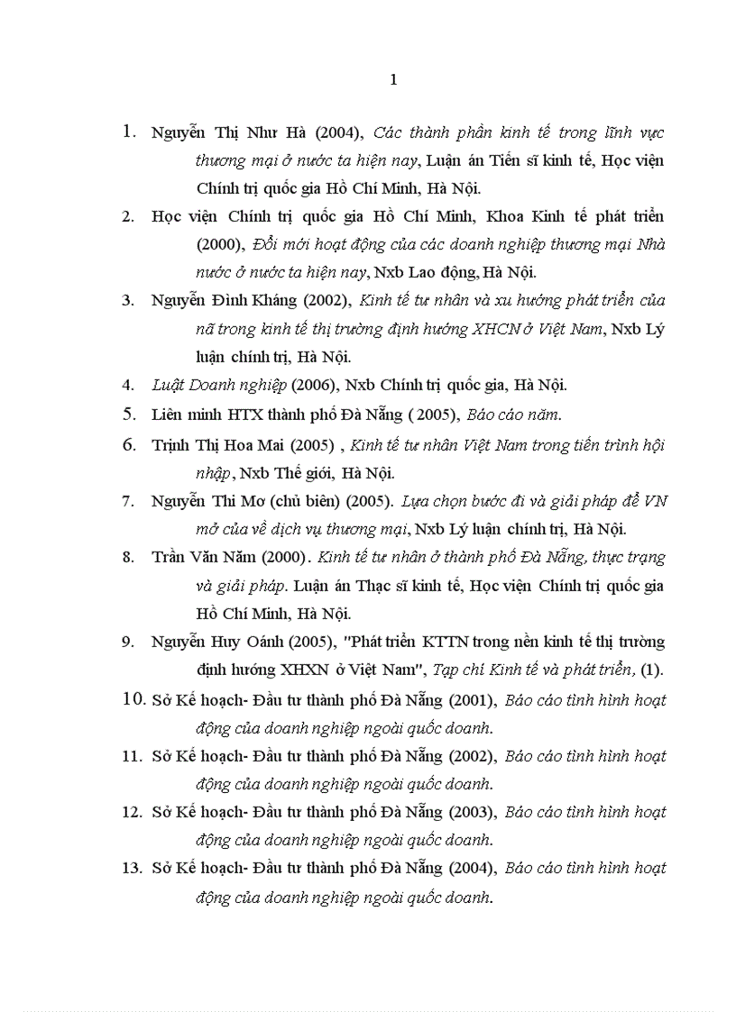 image for page Kinh tế tư nhân trong lĩnh vực thương mại ở thành phố Đà Nẵng