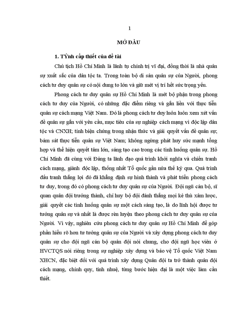 image for page Phong cách tư duy quân sự Hồ Chí Minh với học viên ở Học viện Chính trị Quân sự hiện nay 1