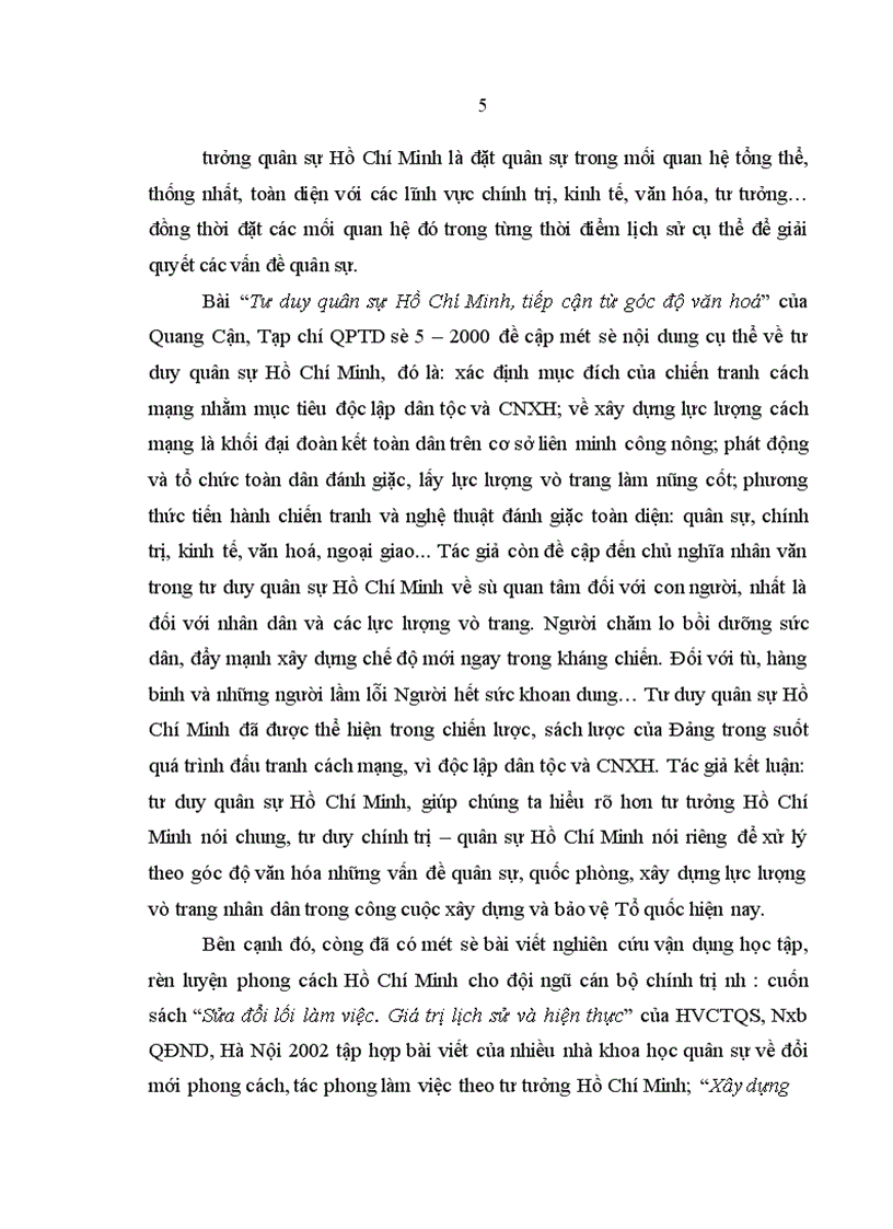 image for page Phong cách tư duy quân sự Hồ Chí Minh với học viên ở Học viện Chính trị Quân sự hiện nay 1