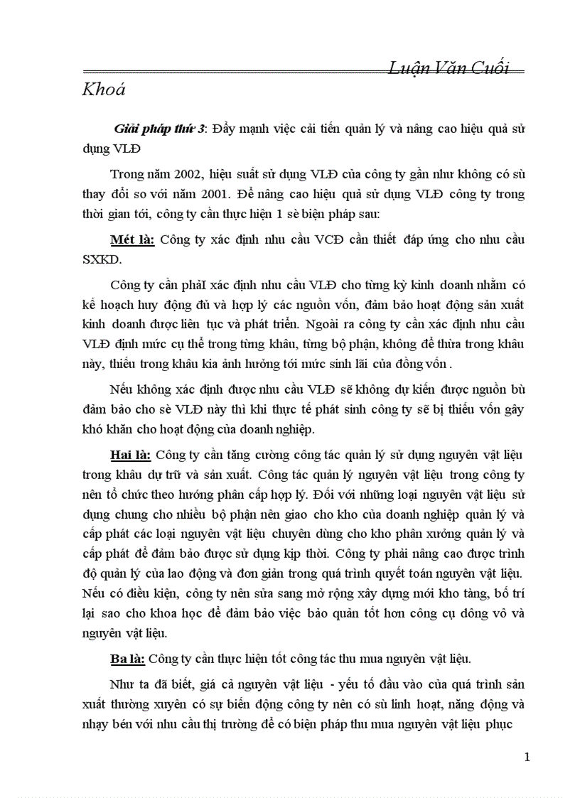 image for page Một số biện pháp nâng cao hiệu quả sử dụng VKD ở Công ty bia HABADA