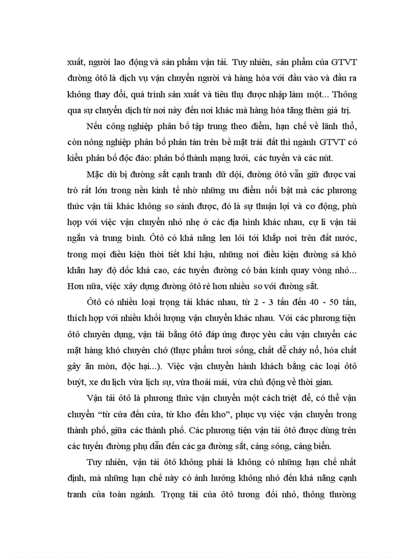 image for page Địa lí ngành giao thông vận tải đường ôtô Việt Nam 1