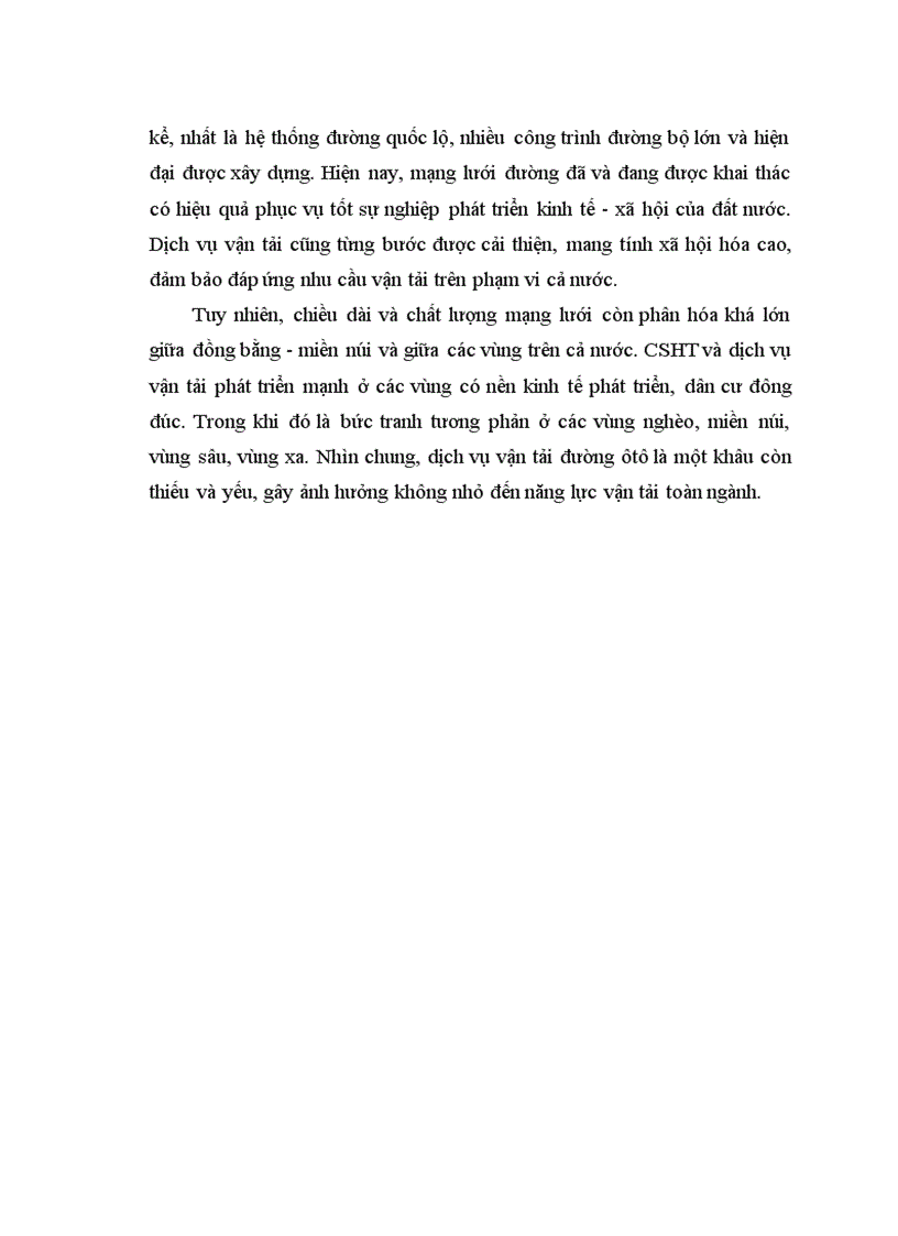 image for page Địa lí ngành giao thông vận tải đường ôtô Việt Nam 1