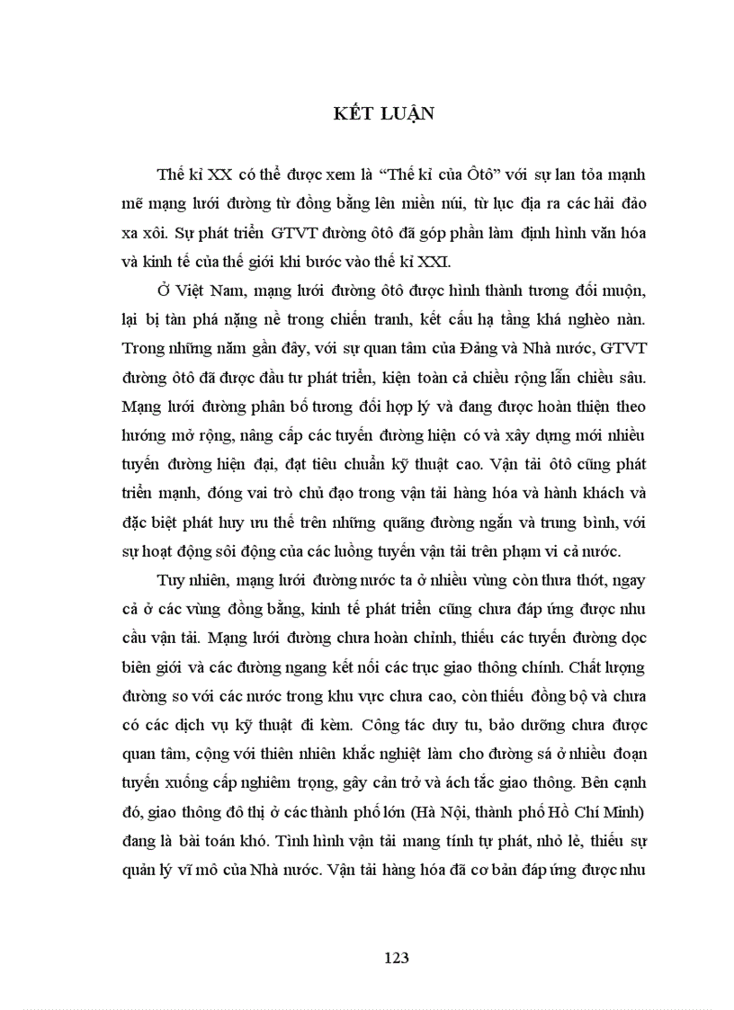 image for page Địa lí ngành giao thông vận tải đường ôtô Việt Nam 1