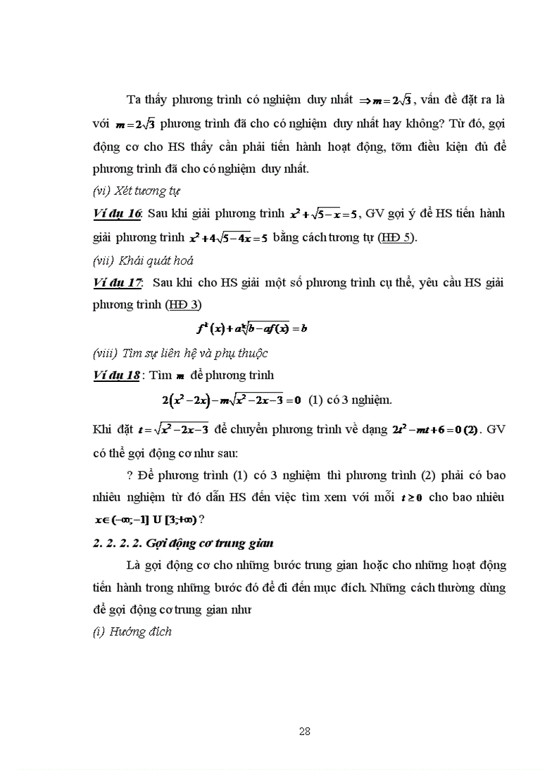 image for page Vận dụng quan điểm hoạt động trong dạy học phương trình vô tỷ ở trường trung học phổ thông 1
