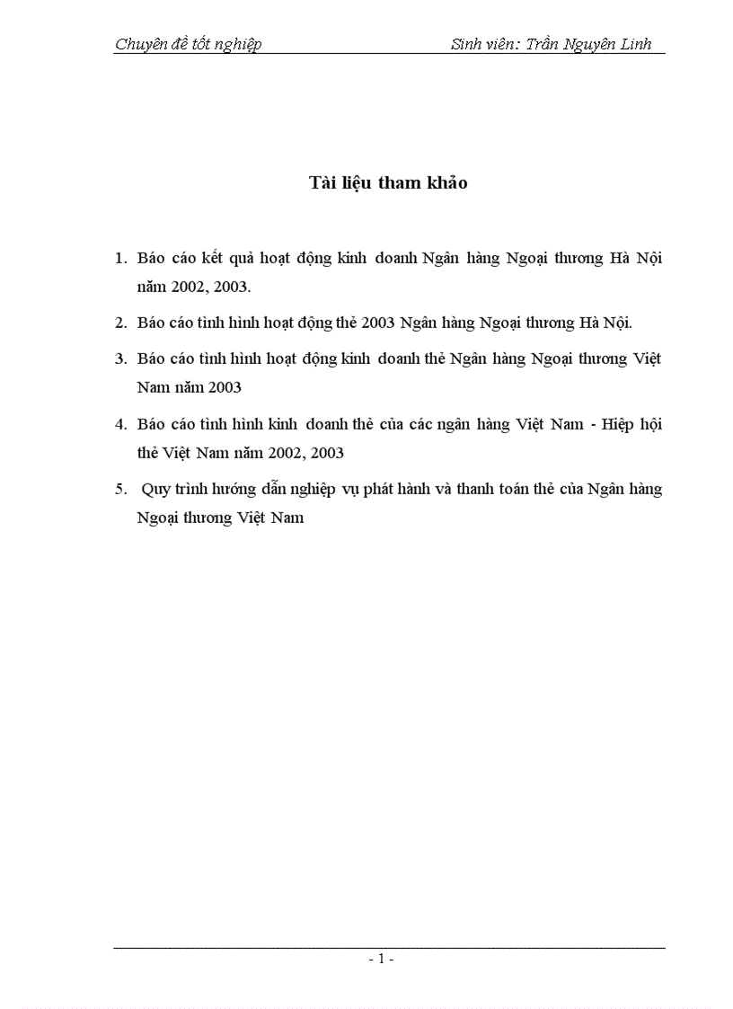 image for page Phát triển hoạt động thanh toán thẻ tại Ngân hàng Ngoại thương Hà Nội 1