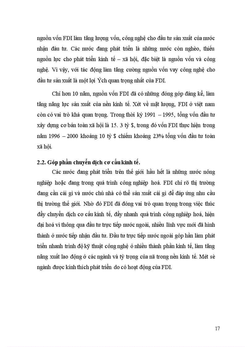 image for page Các giải pháp nhằm nâng cao khả năng thu hút vốn FDI vào TP