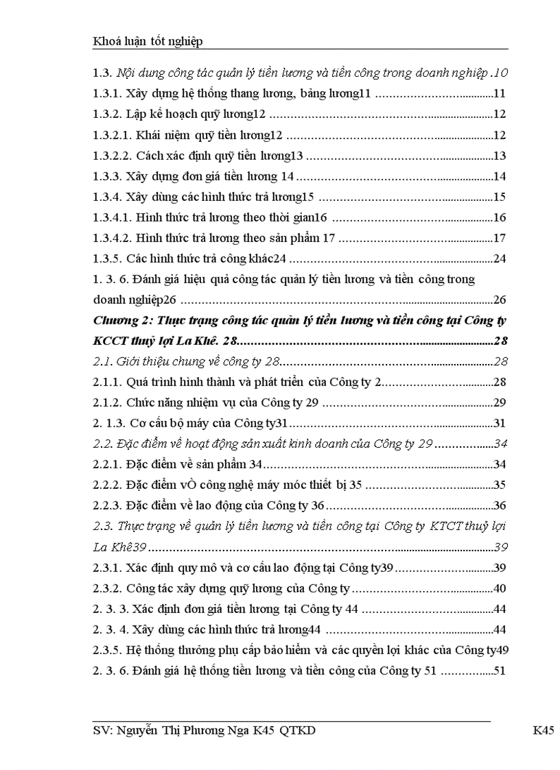 image for page Quản lý tiền lương và tiền công tại Công ty KTCT thuỷ lợi La Khê 1