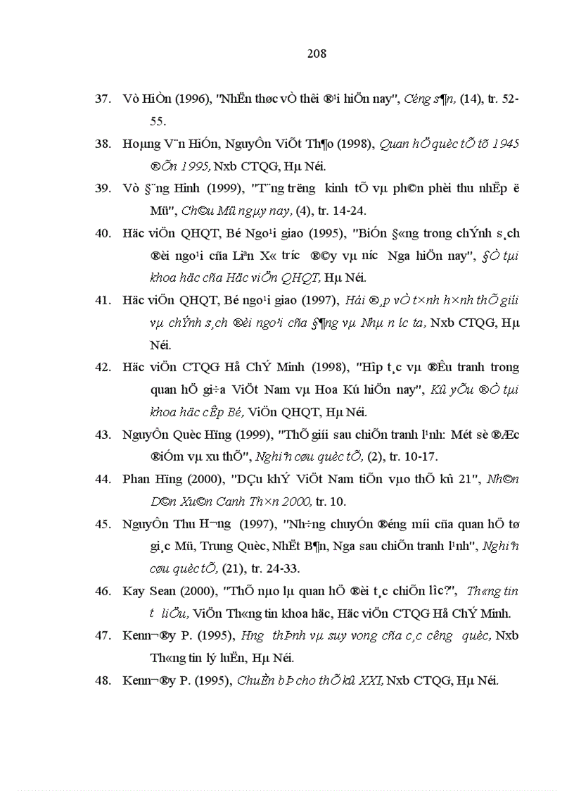 image for page Sự vận động của quan hệ Nga Mỹ sau chiến tranh lạnh và ảnh hưởng của quan hệ đó đến Việt Nam