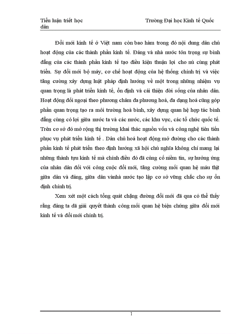 image for page trong quá trình đổi mới đổi mới kinh tế là trọng tâm nhưng đồng thời phải đổi mới chính trị và các mặt khác của xã hội