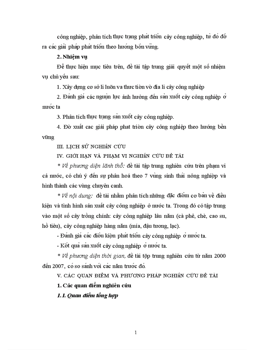 image for page Địa lý cây công nghiệp Việt Nam