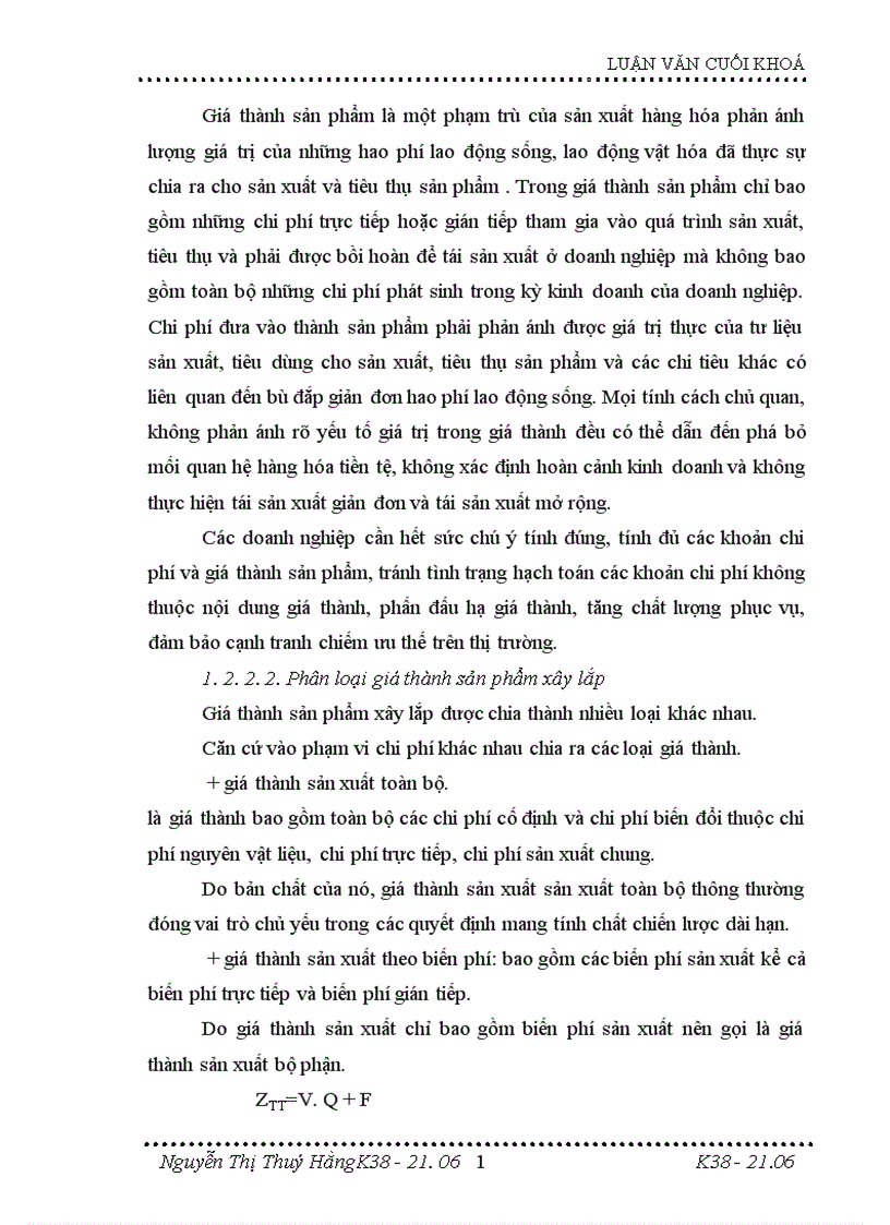 image for page Hoàn thiện kế toán tập hợp chi phí sản xuất và tính giá thành sản phẩm xây lắp tại Công ty xây dựng và phát triển đô thị