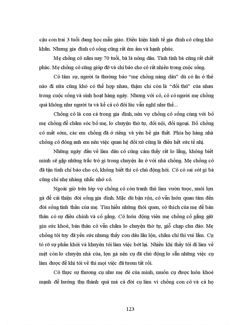 image for page Sự ứng xử của nàng dâu với mẹ chồng