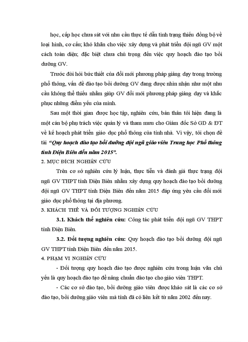 image for page Quy hoạch đào tạo bồi dưỡng đội ngũ giáo viên Trung học Phổ thông tỉnh Điện Biên đến năm 2015 1