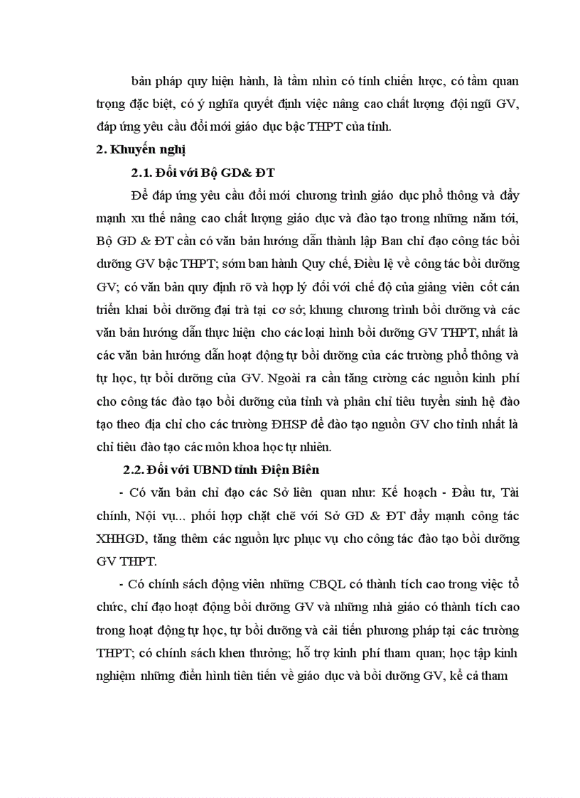 image for page Quy hoạch đào tạo bồi dưỡng đội ngũ giáo viên Trung học Phổ thông tỉnh Điện Biên đến năm 2015 1