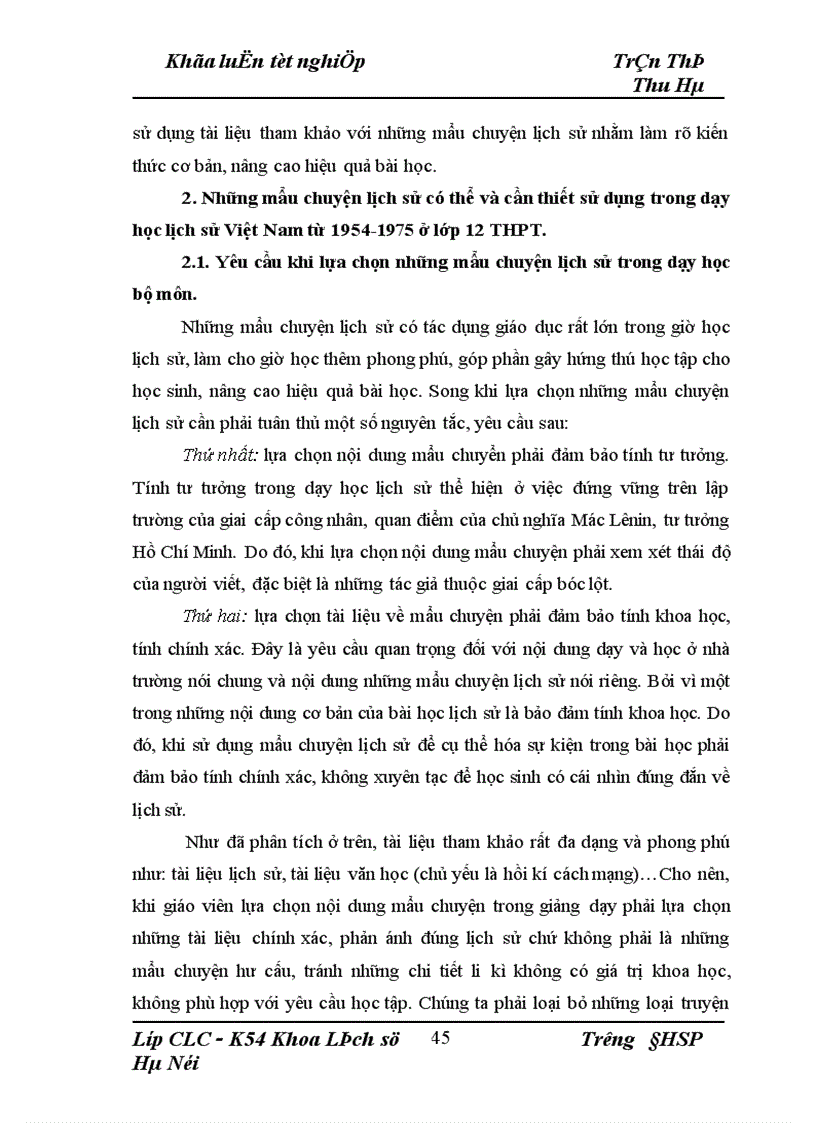 image for page Một số biện pháp sử dụng những mẩu chuyện trong dạy học lịch sử Việt Nam từ 1954 1975 ở lớp 12 THPT nhằm nâng cao hiệu quả bài học 1