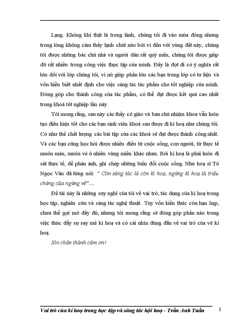 image for page Vai trò của kí hoạ trong học tập và sáng tác hội hoạ 1