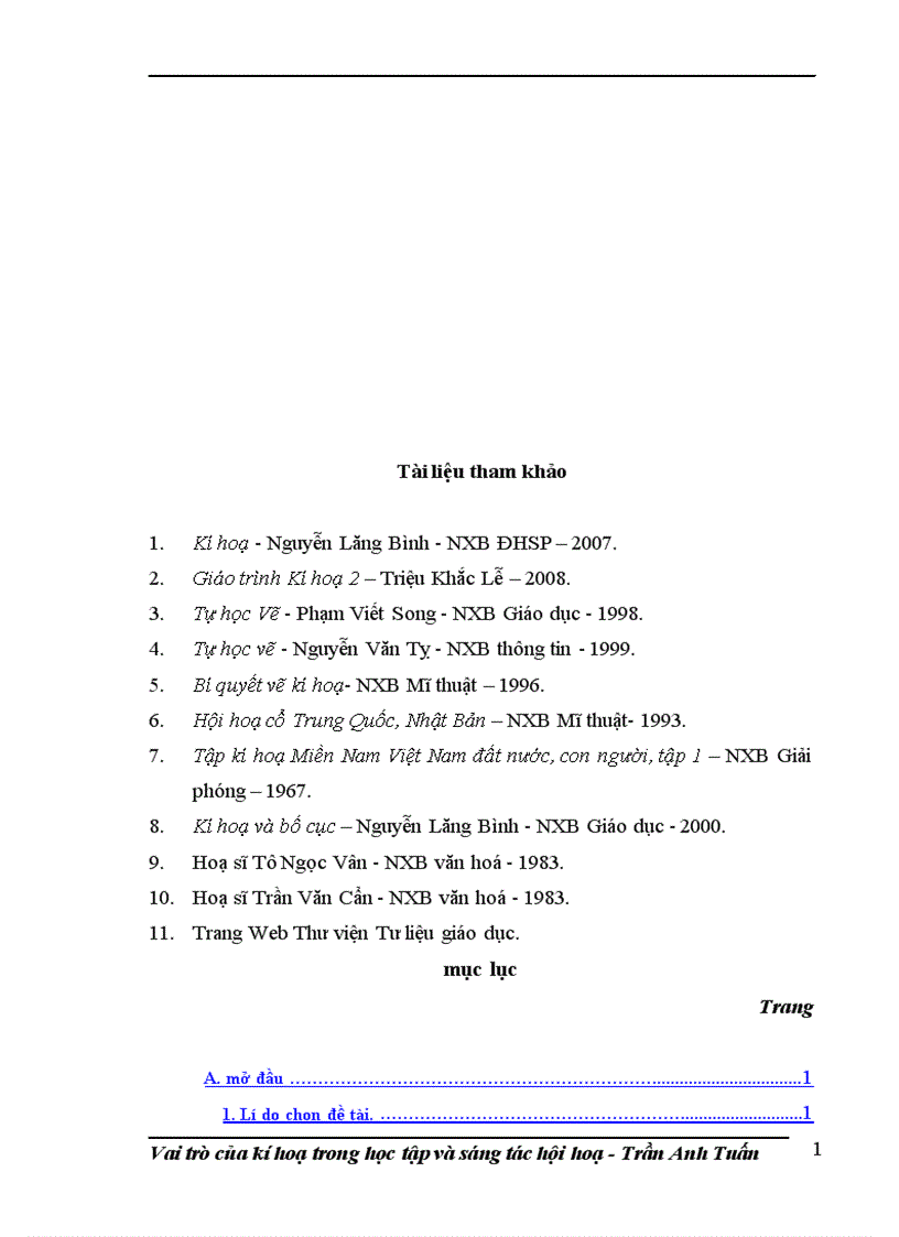 image for page Vai trò của kí hoạ trong học tập và sáng tác hội hoạ 1