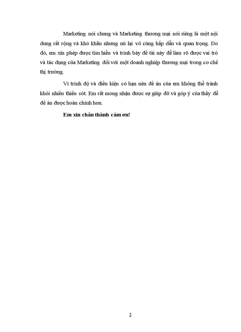 image for page Vai trò và tác dụng của Marketing đối với một doanh nghiệp thương mại trong cơ chế thị trường