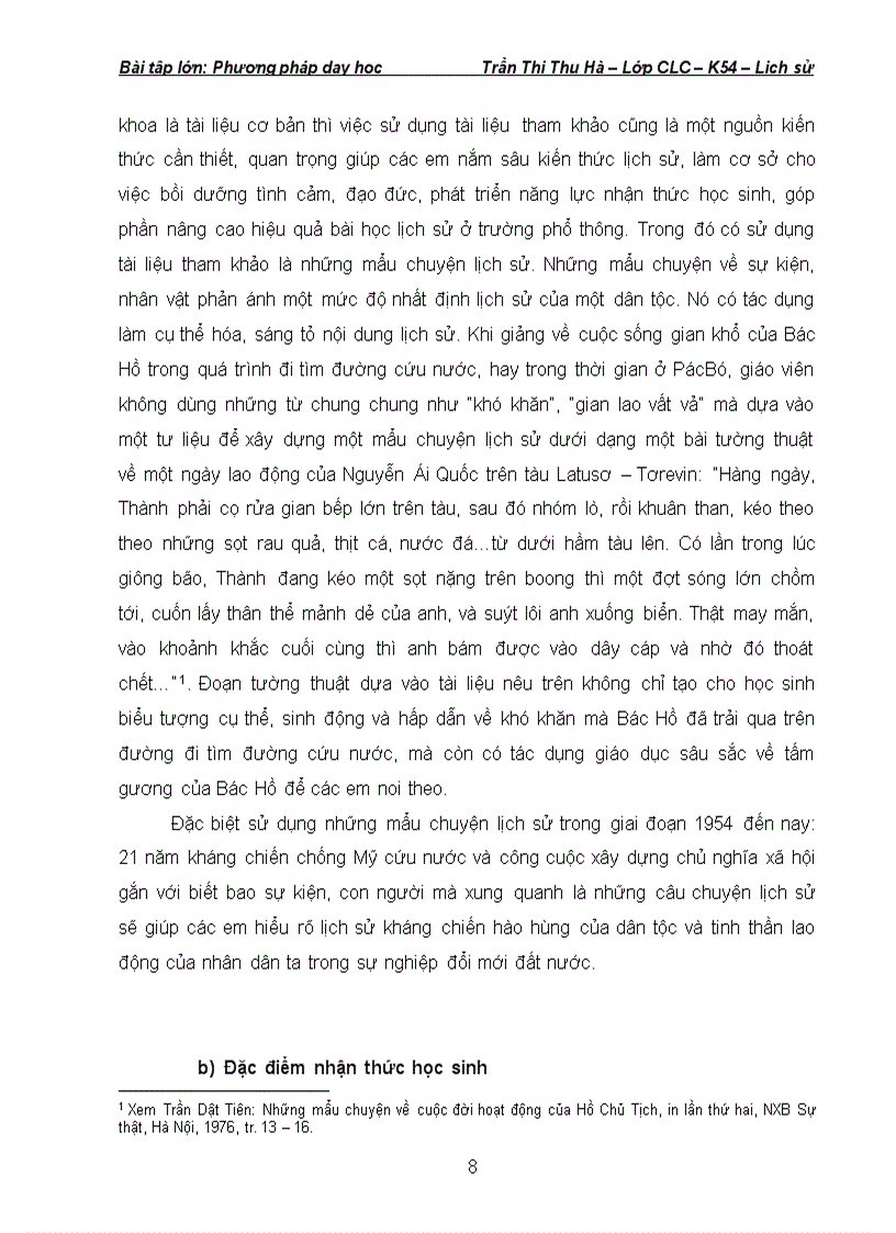 image for page Phuơng pháp sử dụng mẩu chuyện trong dạy học lịch sử Việt Nam từ 1954 đến nay ở trường phổ thông nhằm nâng cao hiệu quả bài học