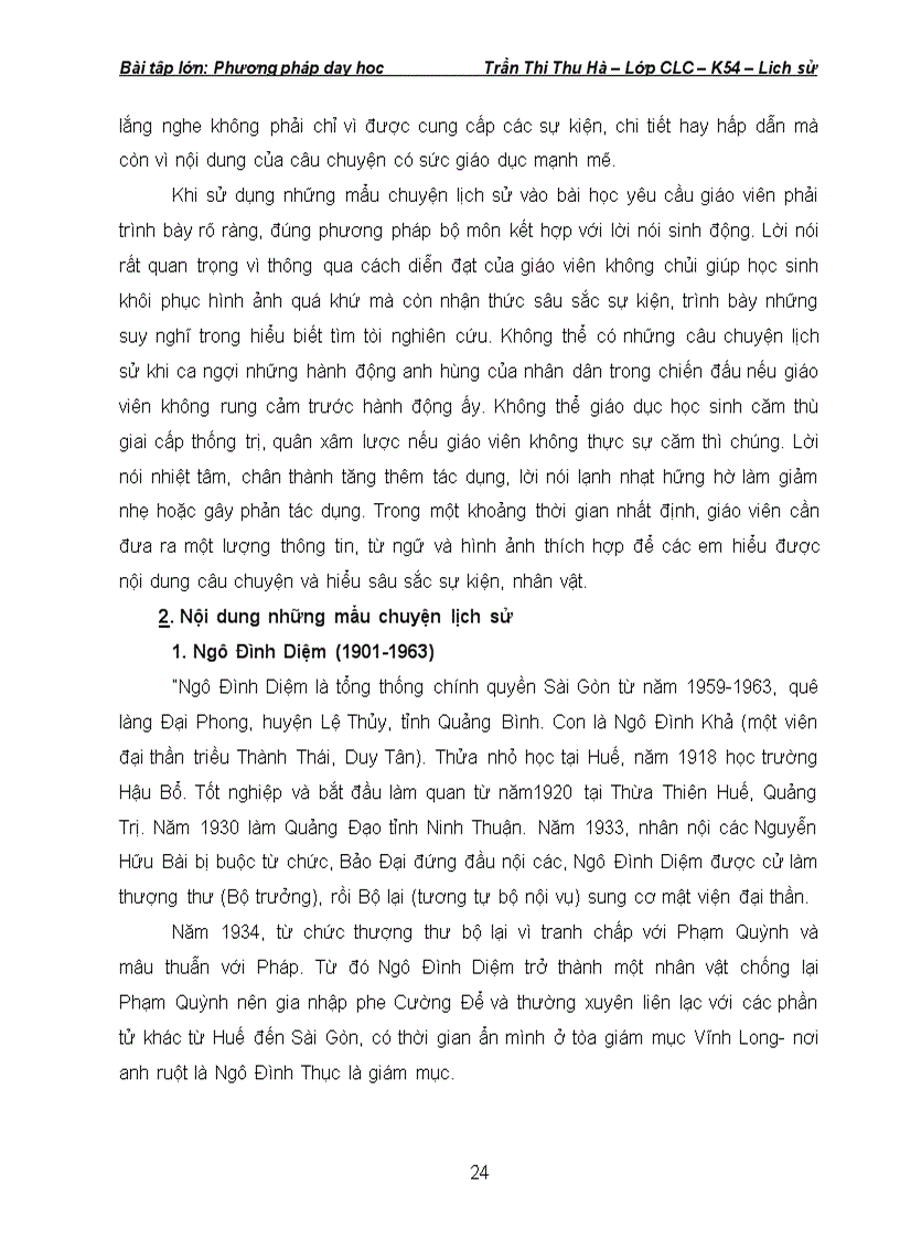 image for page Phuơng pháp sử dụng mẩu chuyện trong dạy học lịch sử Việt Nam từ 1954 đến nay ở trường phổ thông nhằm nâng cao hiệu quả bài học