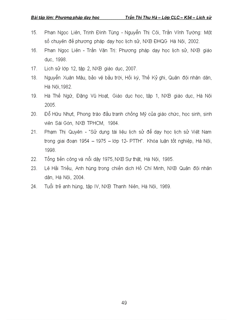 image for page Phuơng pháp sử dụng mẩu chuyện trong dạy học lịch sử Việt Nam từ 1954 đến nay ở trường phổ thông nhằm nâng cao hiệu quả bài học
