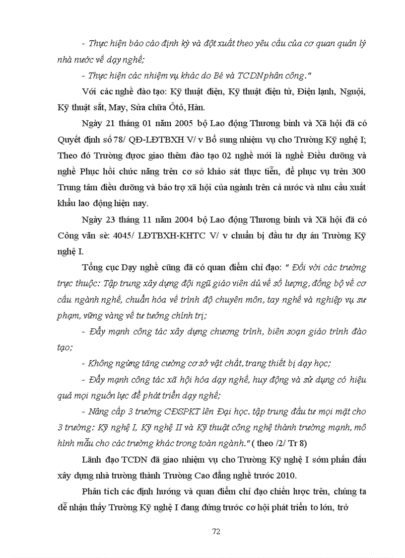 image for page Sử dụng phương pháp khung Logic để xây dựng chiến lược phát triển của Trường Kỹ nghệ I đến năm 2010