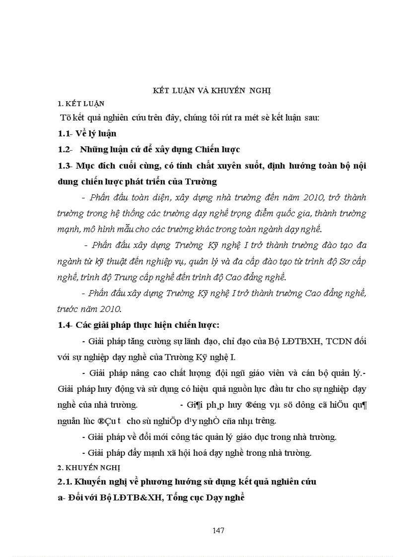 image for page Sử dụng phương pháp khung Logic để xây dựng chiến lược phát triển của Trường Kỹ nghệ I đến năm 2010