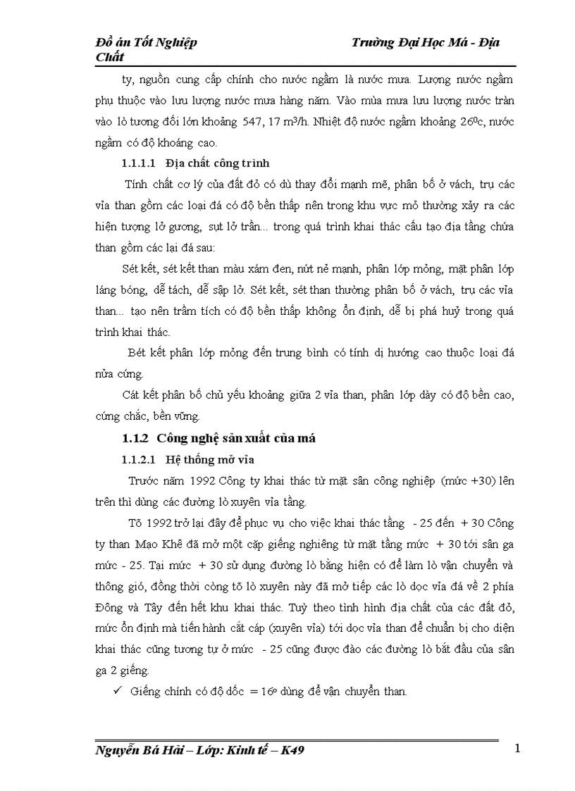image for page Lập kế hoạch cung ứng vật tư kỹ thuật chủ yếu của Công ty than Mạo Khê năm 2009