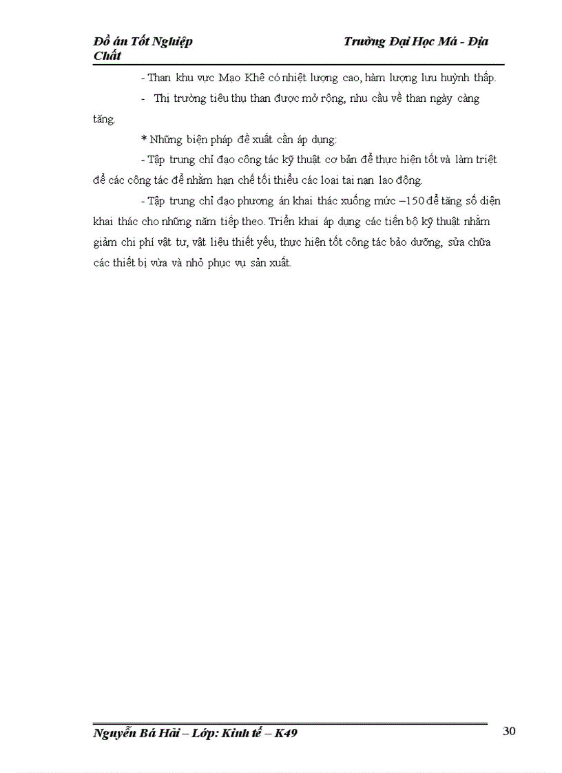 image for page Lập kế hoạch cung ứng vật tư kỹ thuật chủ yếu của Công ty than Mạo Khê năm 2009