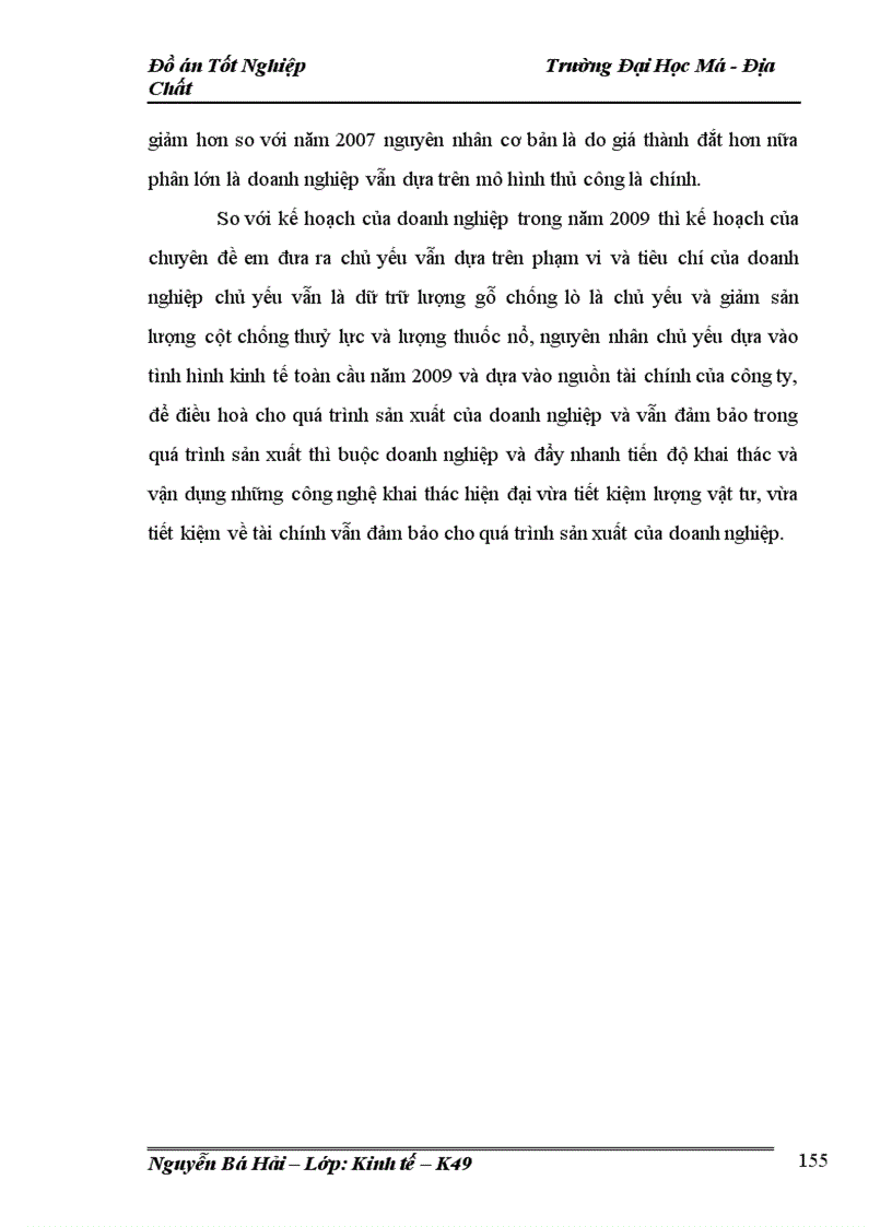 image for page Lập kế hoạch cung ứng vật tư kỹ thuật chủ yếu của Công ty than Mạo Khê năm 2009