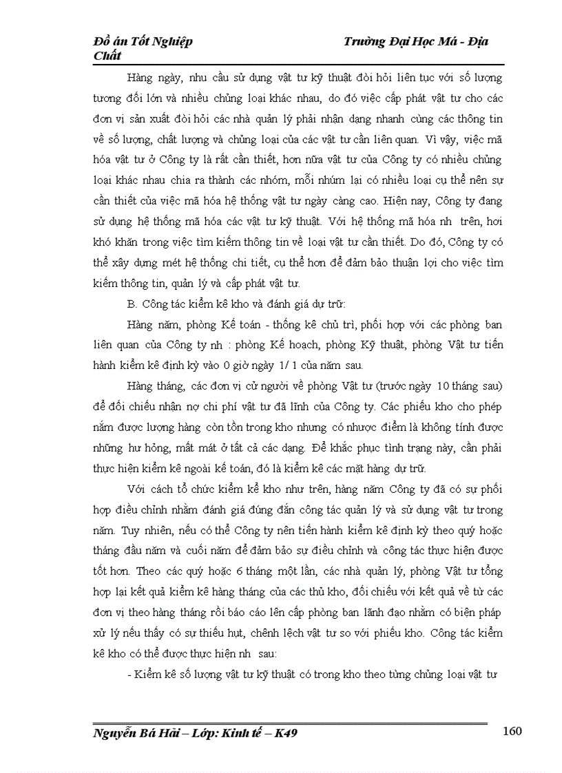 image for page Lập kế hoạch cung ứng vật tư kỹ thuật chủ yếu của Công ty than Mạo Khê năm 2009