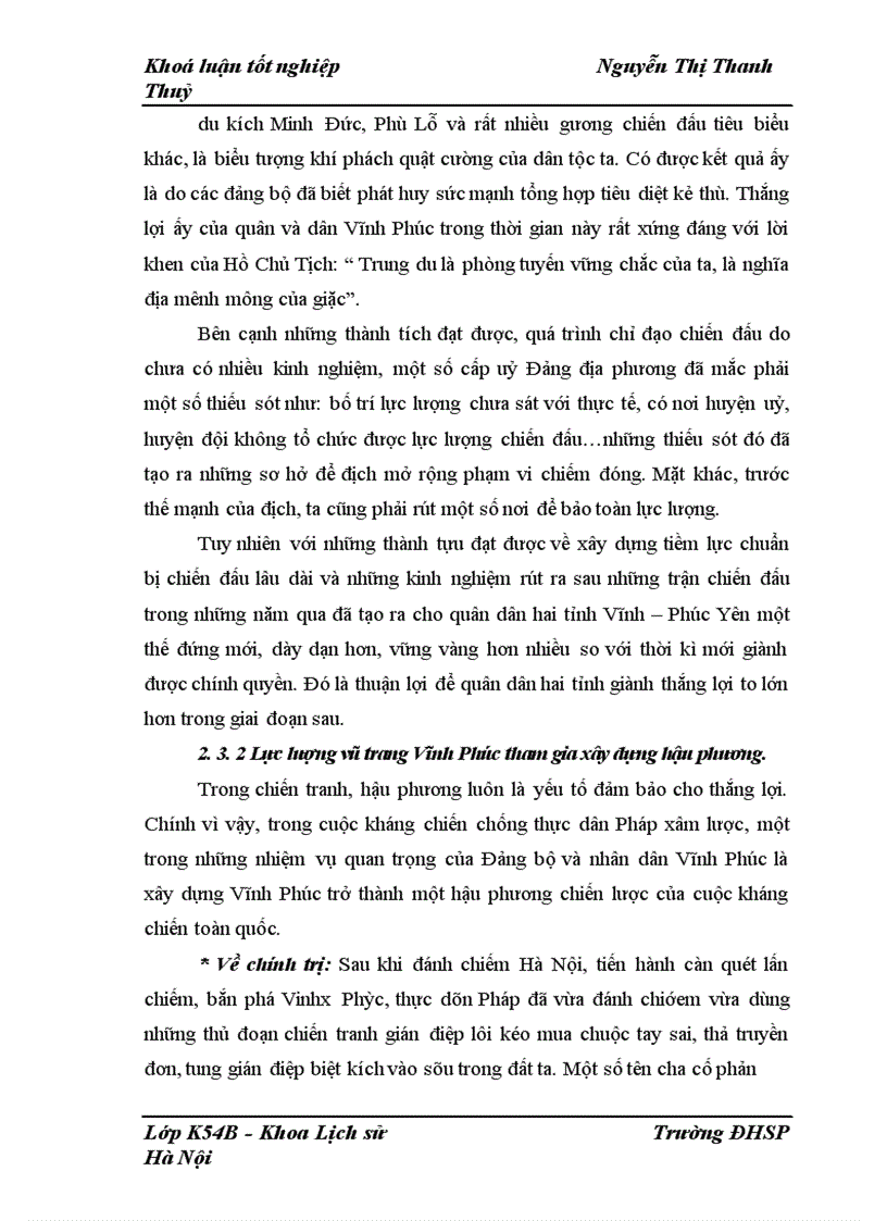 image for page LLVT Vĩnh Phúc trong kháng chiến chống Pháp 1945 1954