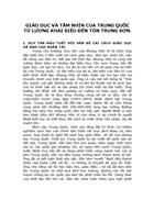 Giáo dục và tầm nhìn của trung quốc từ lương khải siêu đến tôn trung sơn